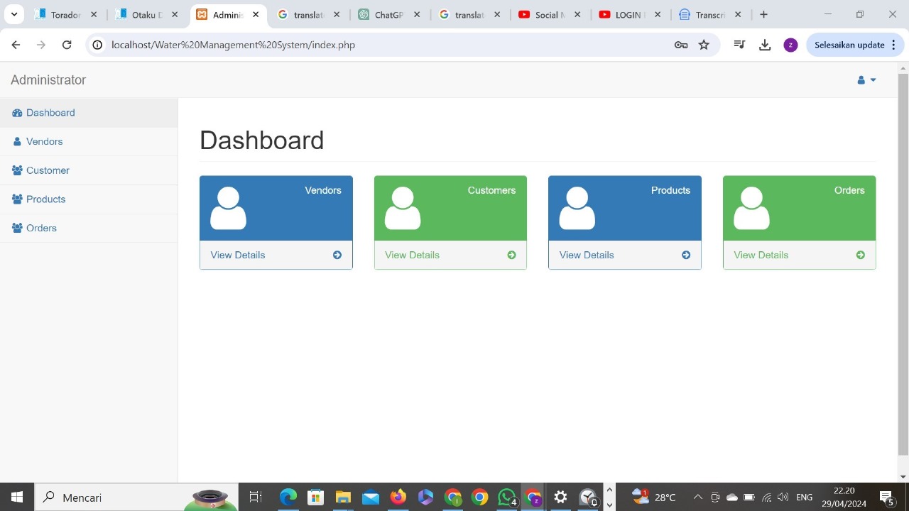 Water Management System Project